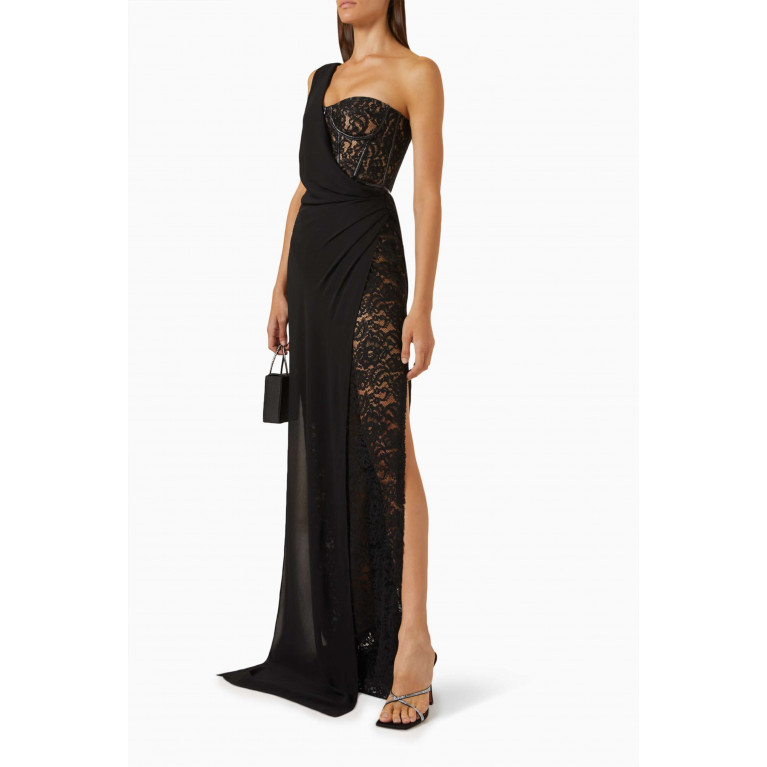 Museum of Fine Clothing - Sophia One-shoulder Gown in Lace