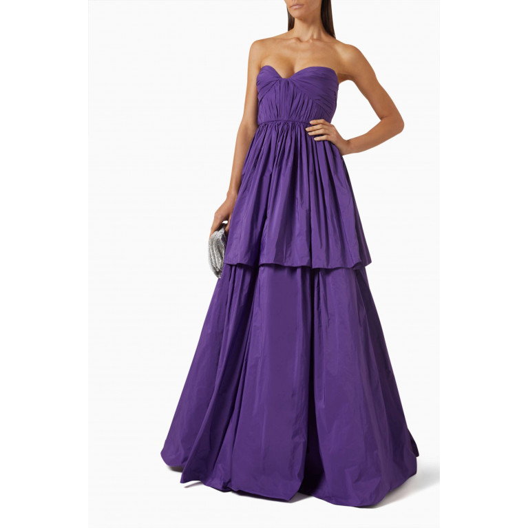 Museum of Fine Clothing - Tyra Tiered Maxi Dress in Taffeta