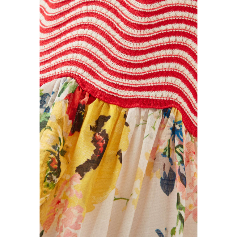 Zimmermann - Alight Knit-top Dress in Woven Cotton