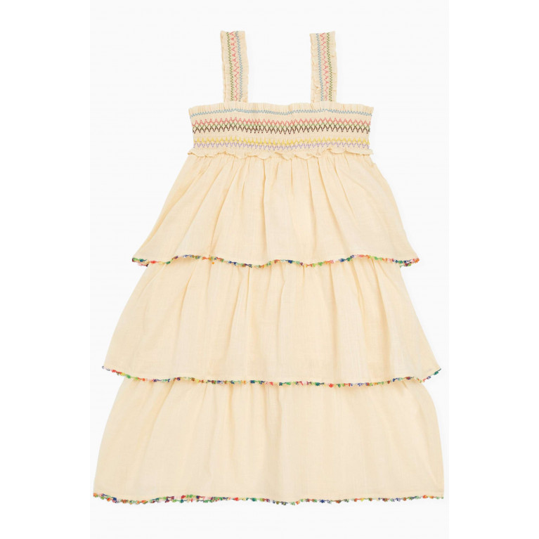Zimmermann - Junie Shirred Dress in Cotton