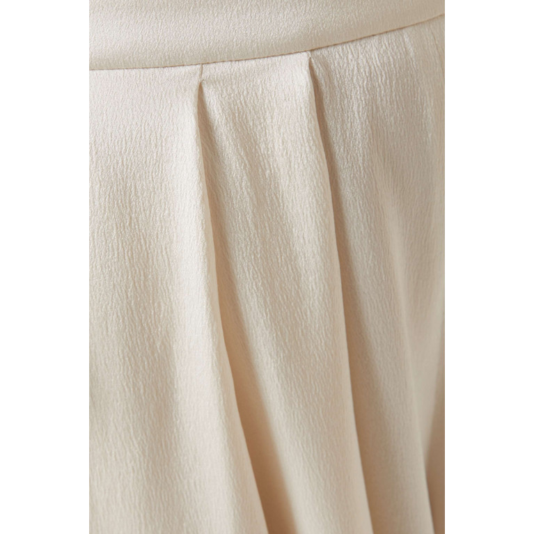 Giorgio Armani - Love Capsule Wide-leg Pants in Silk White