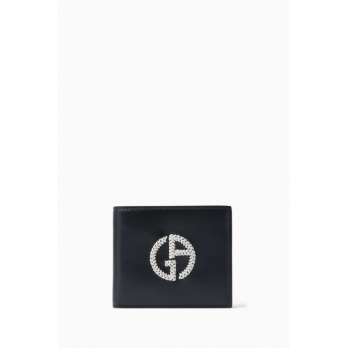 Giorgio Armani - Logo Bi-fold Wallet in Nappa Leather