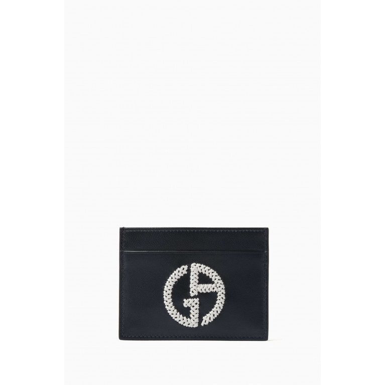 Giorgio Armani - Logo Card Holder in Nappa Leather