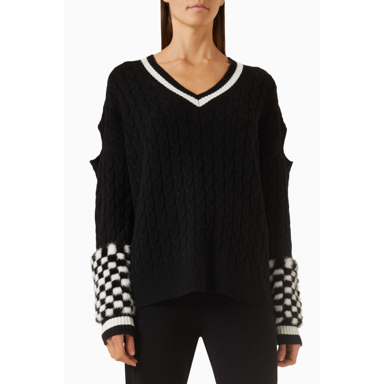 Izaak Azanei - Cable-knit Sweater in Merino Wool