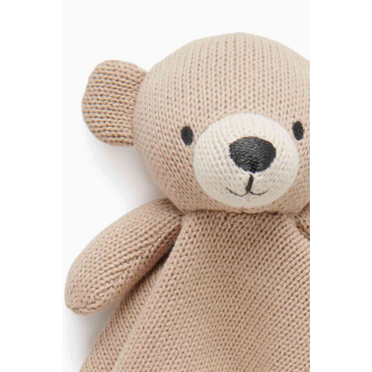Purebaby - Bear Comforter in Organic Cotton-knit