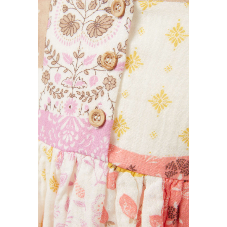 Purebaby - Patchwork Dress in Organic Cotton-muslin