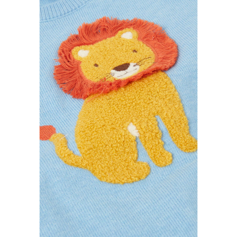 Purebaby - Lion Textured Sweater in Cotton-knit