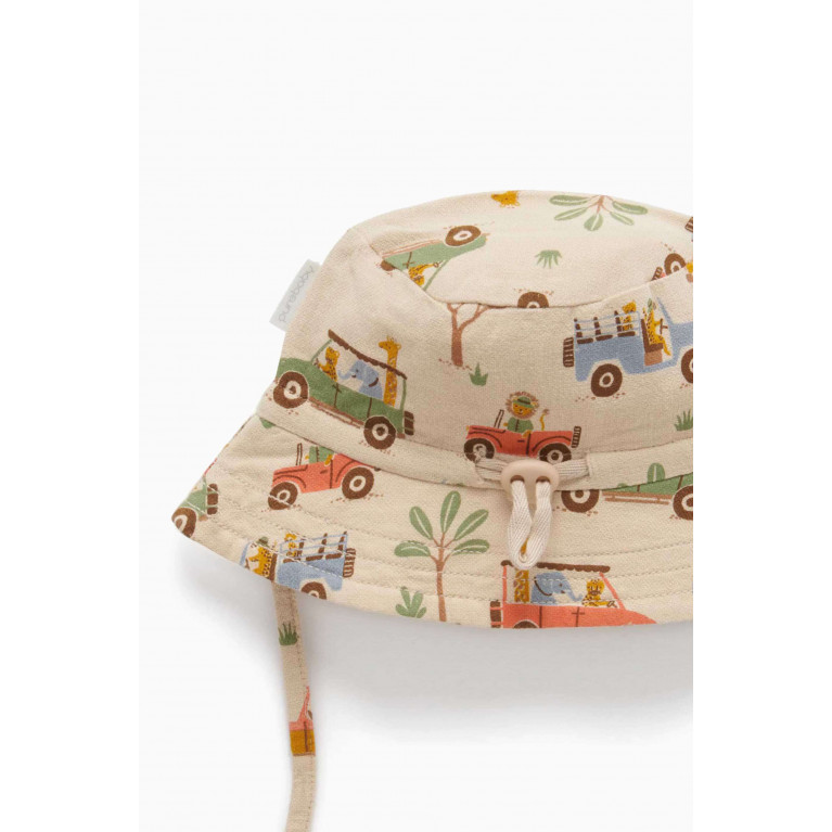Purebaby - Printed Bucket Hat in Organic Cotton