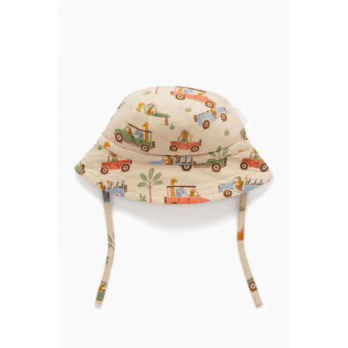 Purebaby - Printed Bucket Hat in Organic Cotton