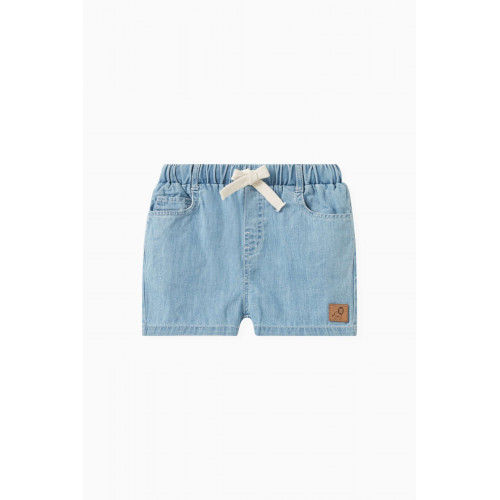 Purebaby - Pull-on Drawstring Shorts in Denim