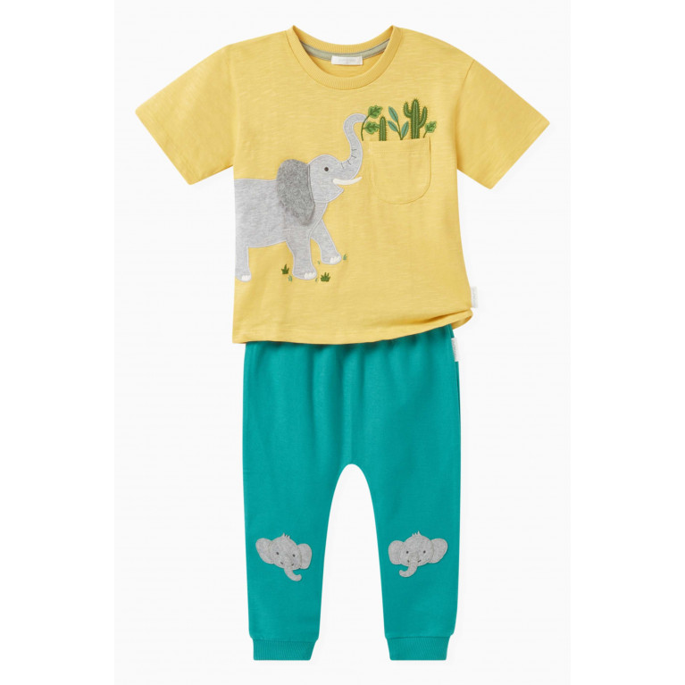 Purebaby - Hungry Elephant T-shirt in Organic Cotton-jersey
