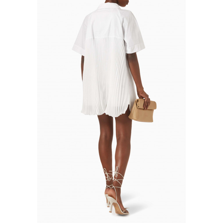 Simkhai - Blanche Mini Shirt Dress in Cotton White