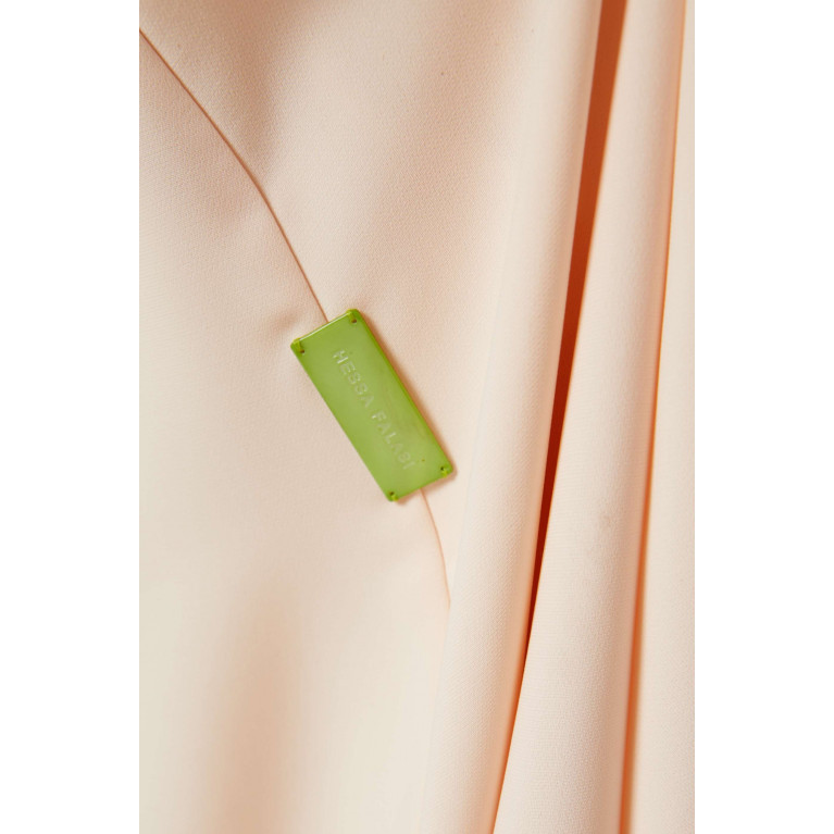 Hessa Falasi - Notched-collar Abaya