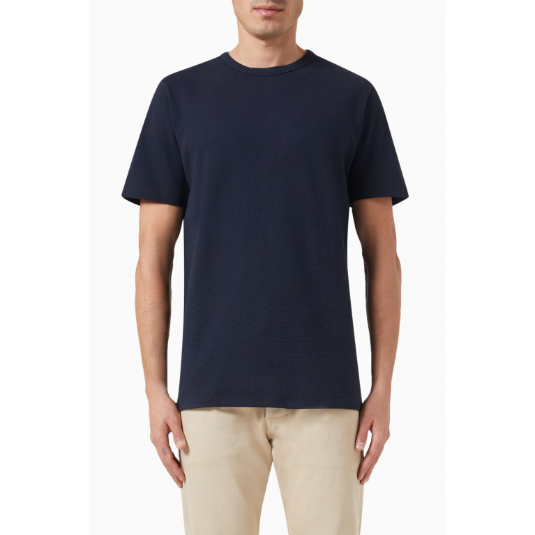 Selected Homme - Textured T-shirt in Cotton Piqué
