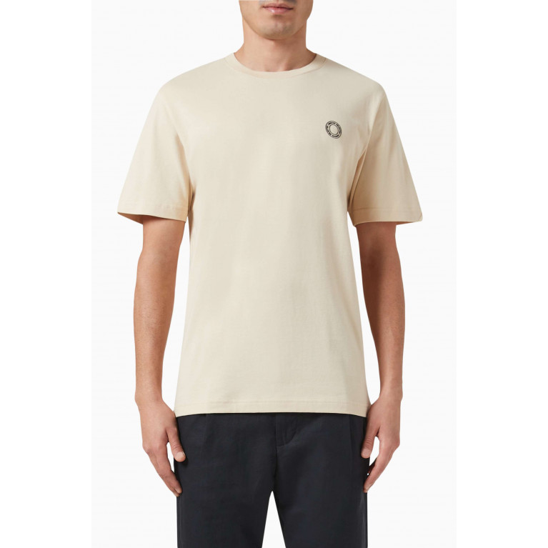 Selected Homme - Logo T-shirt in Cotton Neutral