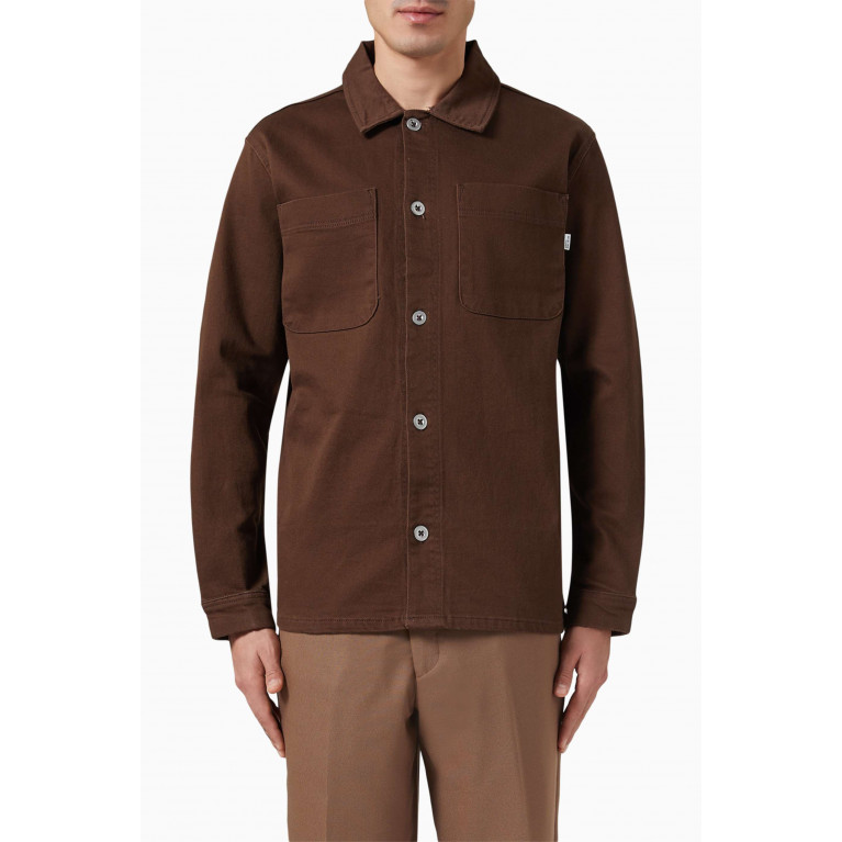 Selected Homme - Long-sleeved Overshirt in Organic Cotton