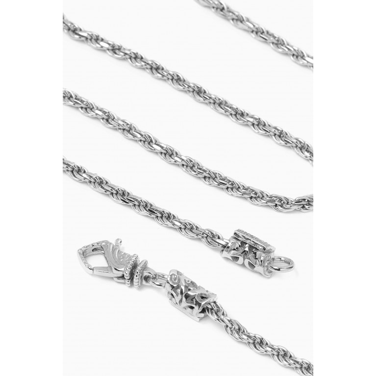 Emanuele Bicocchi - Essential Rope Chain Necklace in Sterling Silver