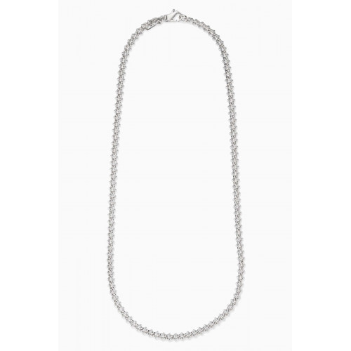 Emanuele Bicocchi - Knotted Chain Necklace in Sterling Silver