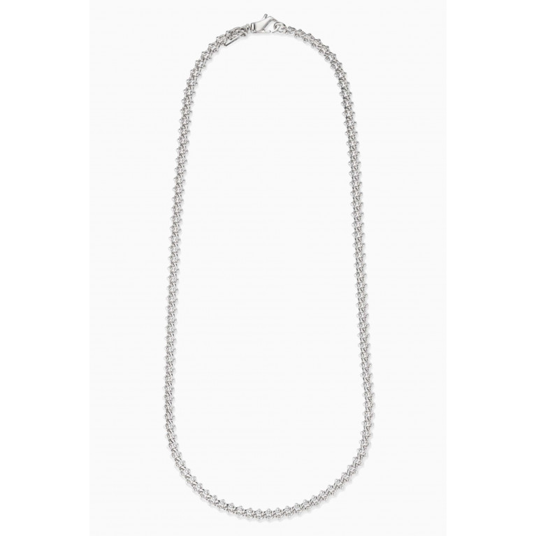 Emanuele Bicocchi - Knotted Chain Necklace in Sterling Silver