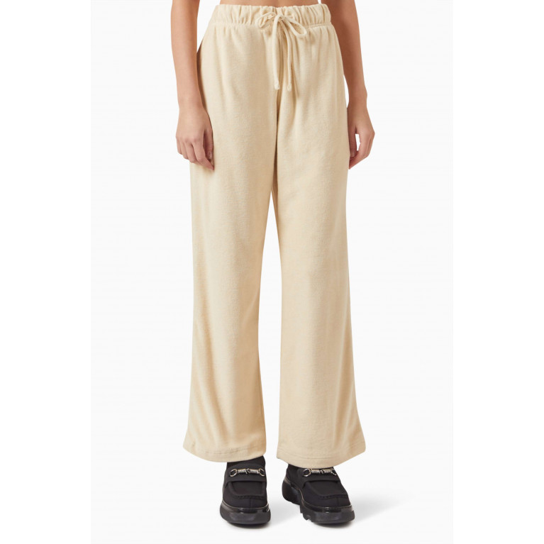 Burberry - Equestrian Knight Print Pants in Cotton Towelling
