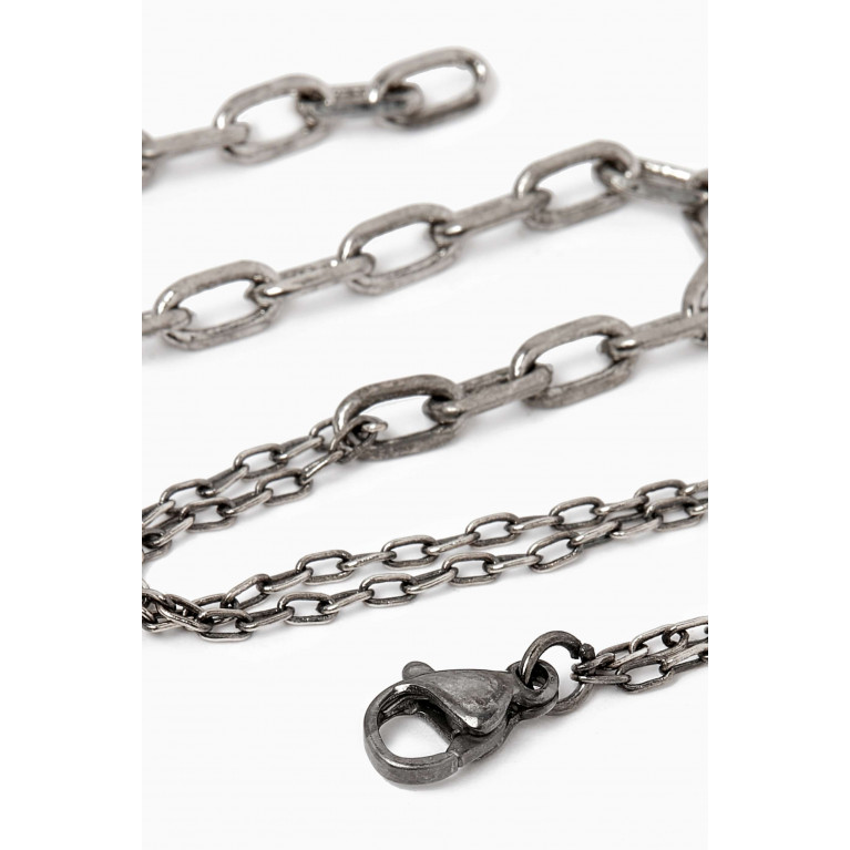 The Monotype - The Harry Anchor to Anchor Chain Bracelet in Silver-tone Brass
