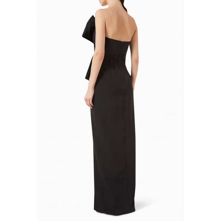 Marchesa Notte - Deconstructed Bow Maxi Dress in Stretch-crepe