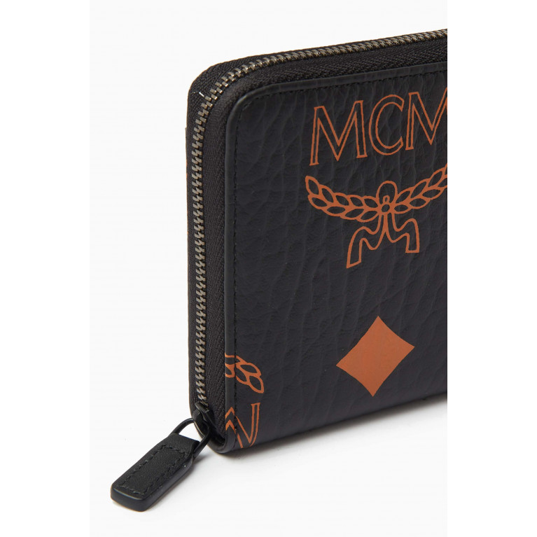 MCM - Large Zip Maxi Visetos Wallet in Coated-canvas