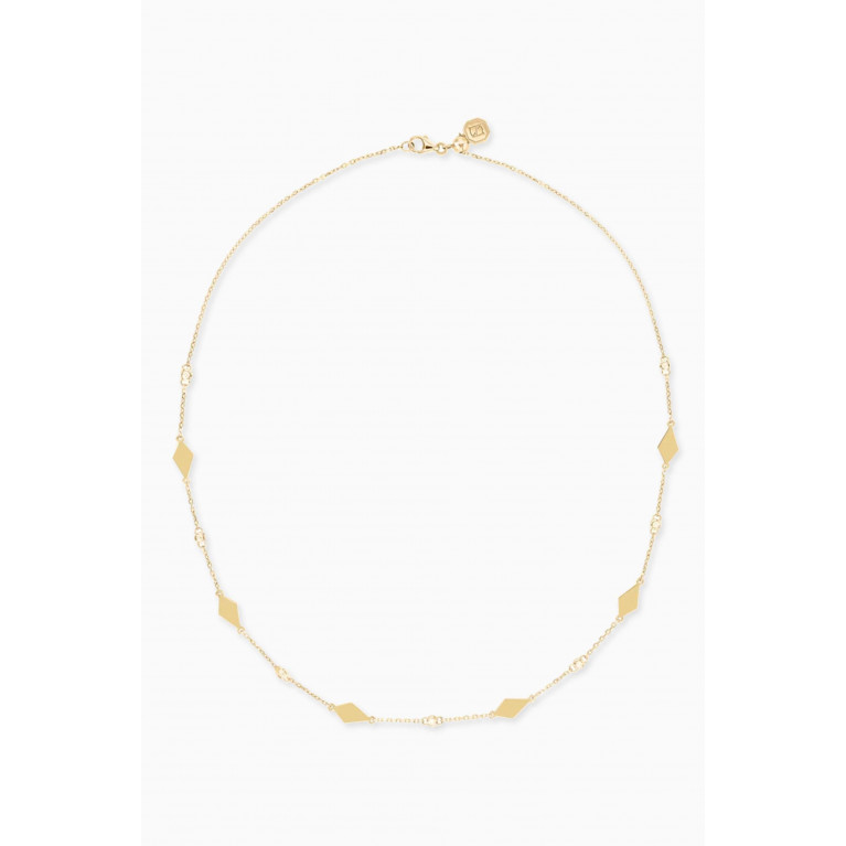 Noora Shawqi - Mosaic Diamond Choker Necklace in 18kt Gold