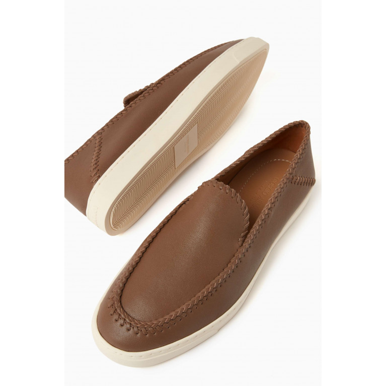 Giorgio Armani - Slip-on Sneakers in Leather