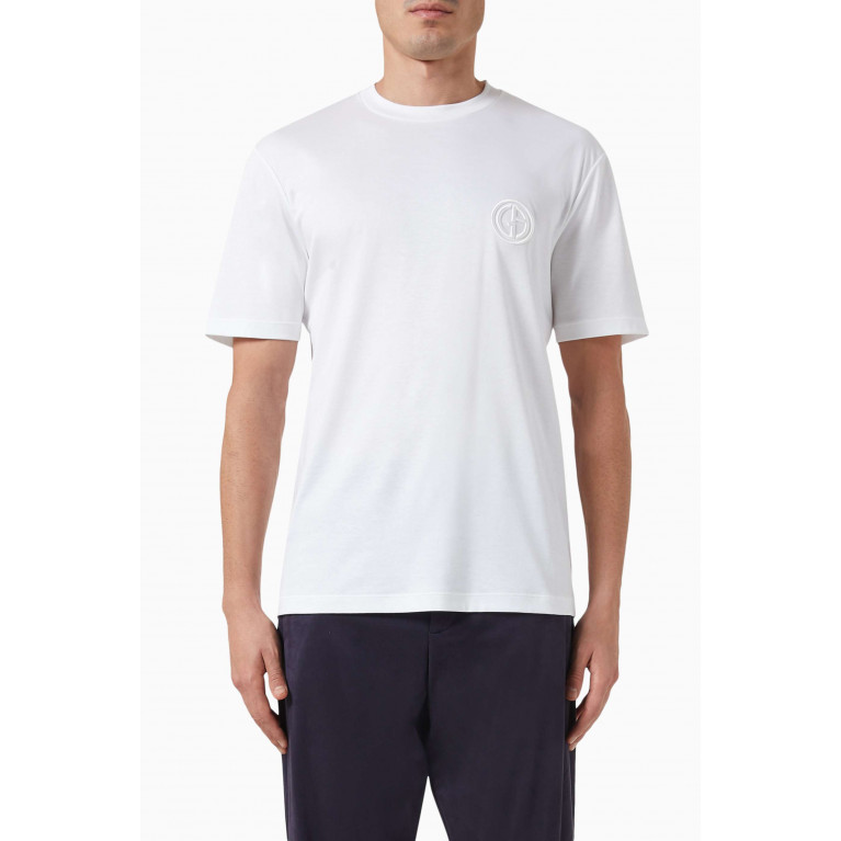 Giorgio Armani - Logo T-shirt in Cotton White