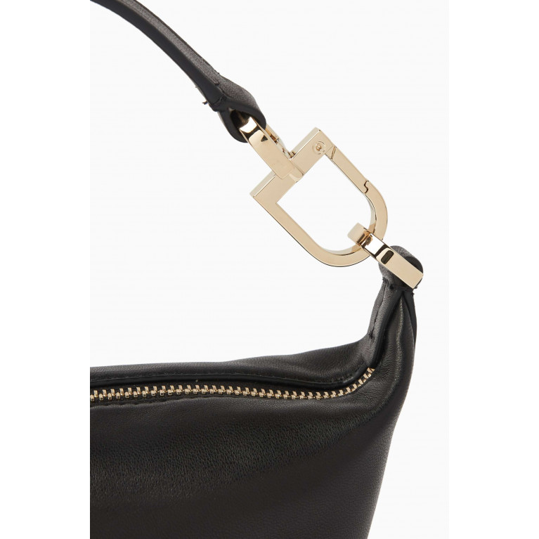 Giorgio Armani - Small La Prima Soft Shoulder Bag in Nappa Leather Black