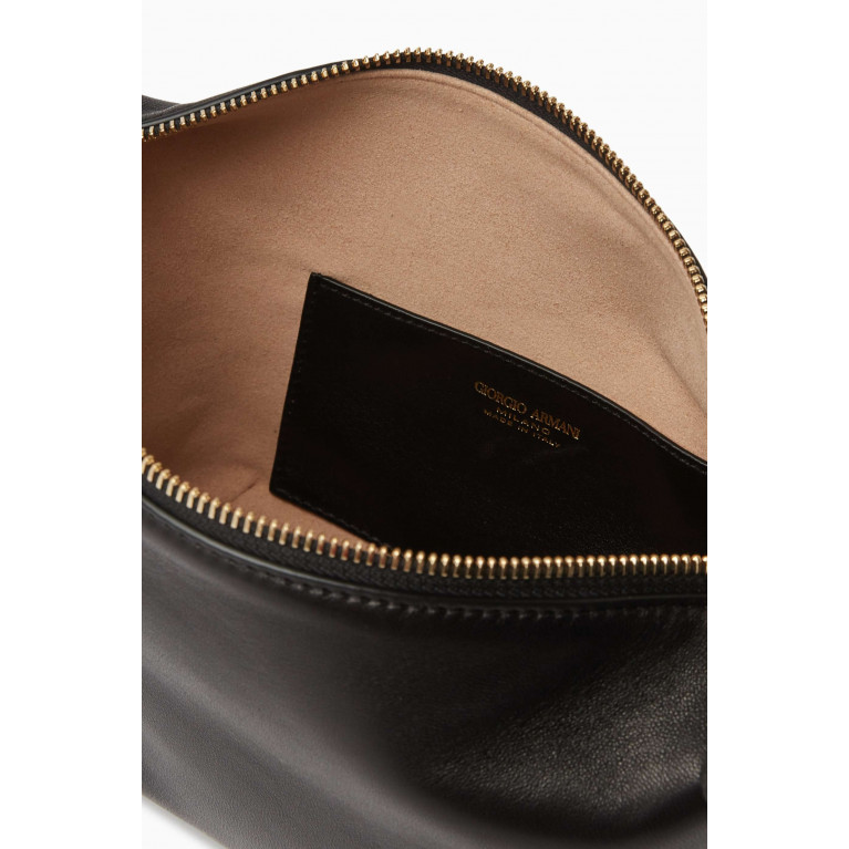Giorgio Armani - Small Top Handle Bag in Nappa Black