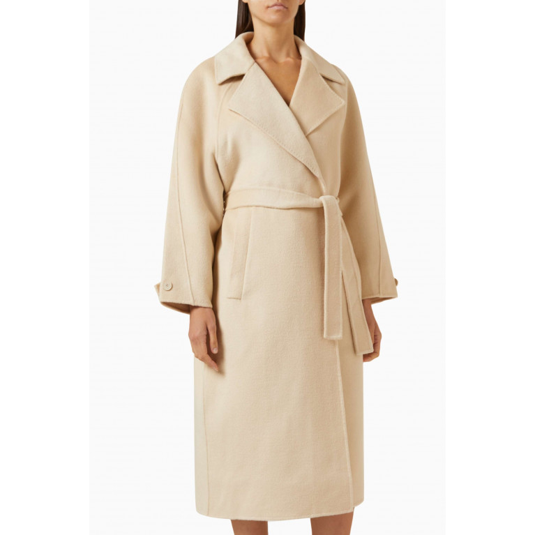 Sandro - Sandy Double Breasted Trench Coat in Wool