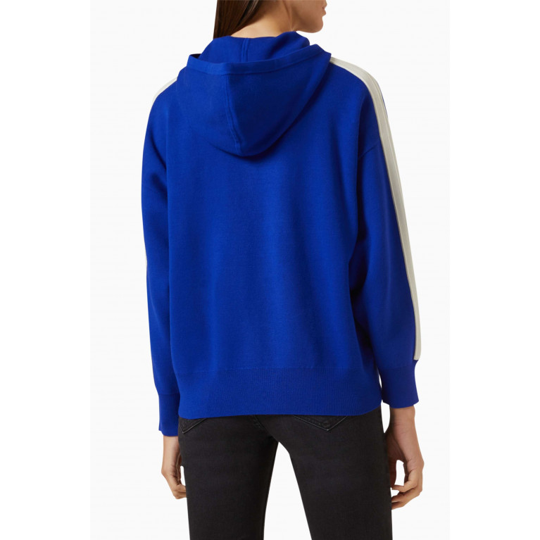 Sandro - Becky Hooded Zip Up Cardigan in Cotton-blend