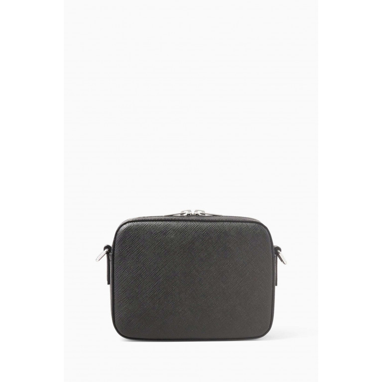 Sandro - Small Shoulder Bag in Saffiano Leather Black