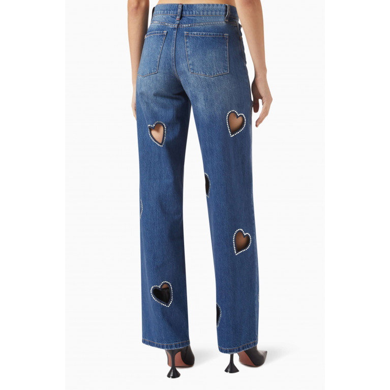 Alice + Olivia - Cay-embellished Jeans in Denim