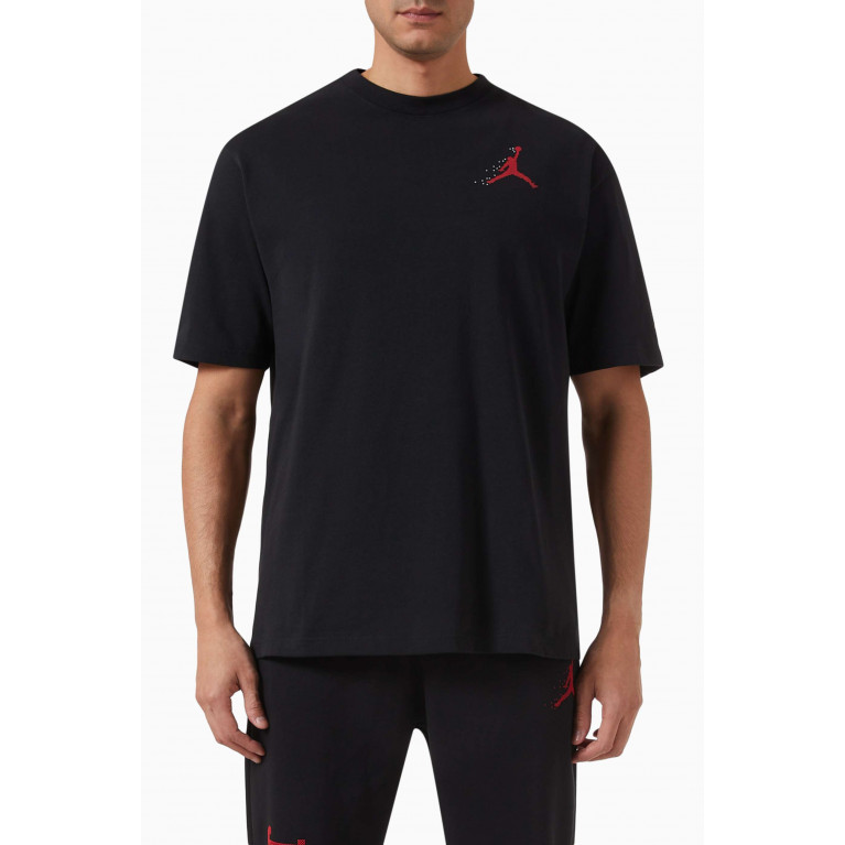 Jordan - Logo T-shirt in Cotton-fleece Black