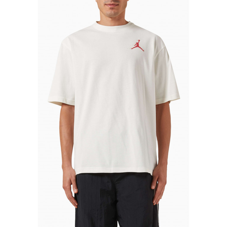 Jordan - Logo T-shirt in Cotton-fleece Neutral