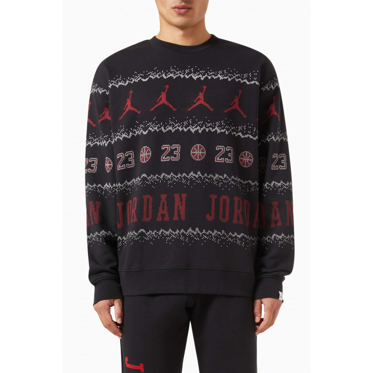 Jordan - Jordan Essentials Holiday Sweatshirt in Cotton Fleece Blend
