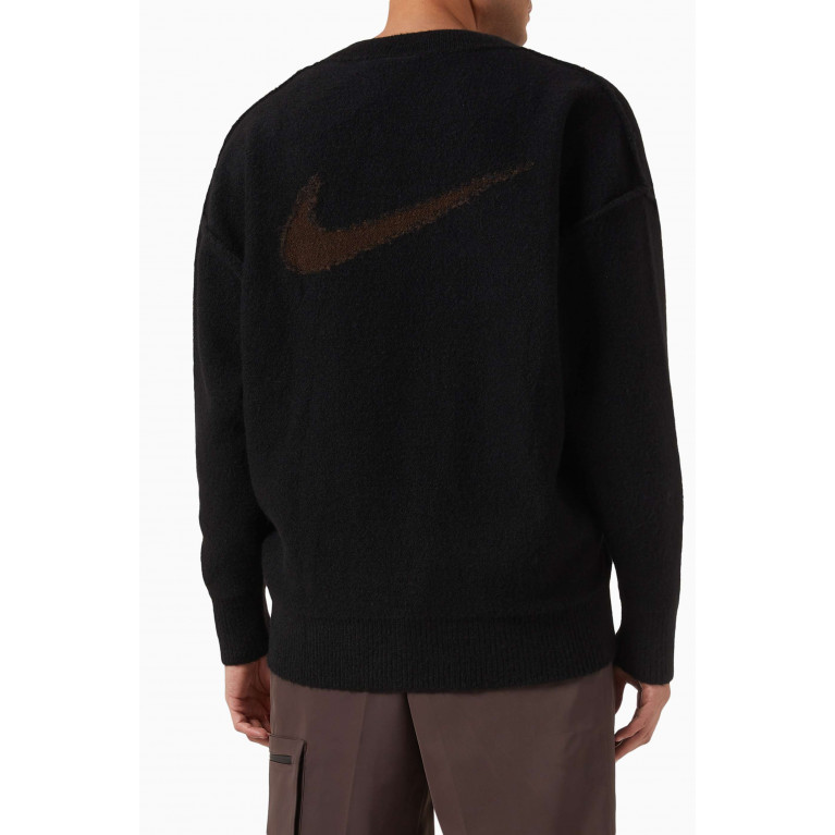 Nike - Tech Pack Logo Sweater in Polyester Blend Knit