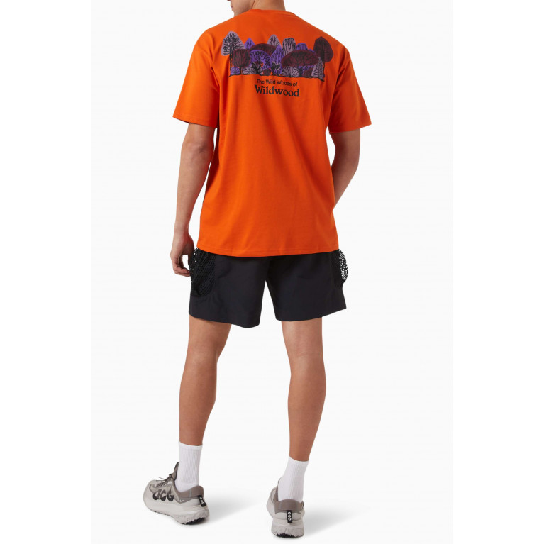 Nike - ACG Wildwood T-shirt in Poly-cotton Jersey Orange