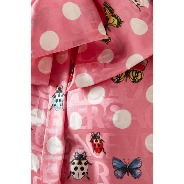 Versace - Butterflies & Ladybugs Mini Dress in Silk-twill