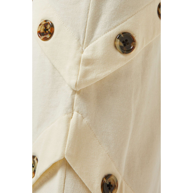 A.W.A.K.E Mode - Button Maxi Skirt in Cotton-jersey