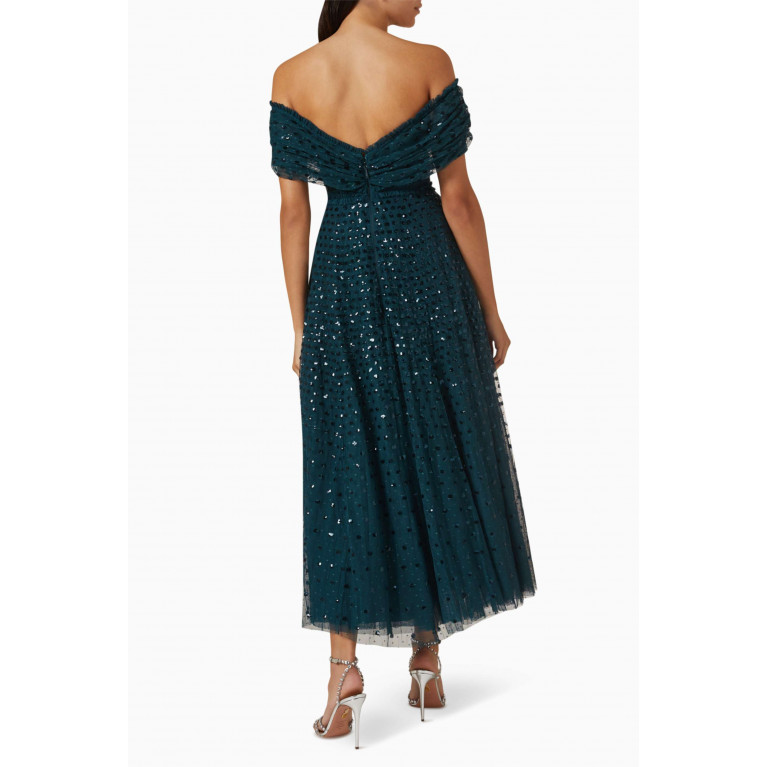 Needle & Thread - Grace off-Shoulder Ankle Gown in Tulle