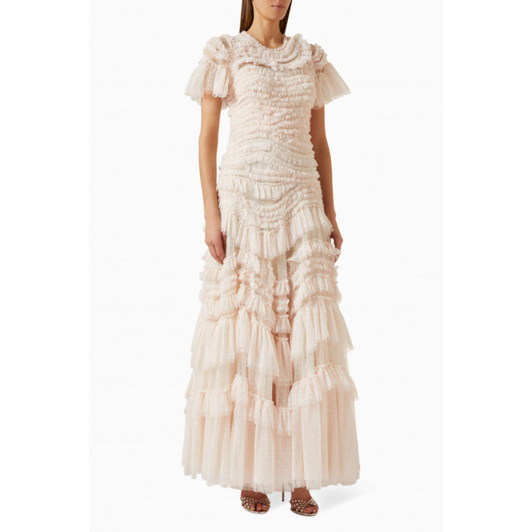 Needle & Thread - Wild Rose Ruffled Gown in Tulle