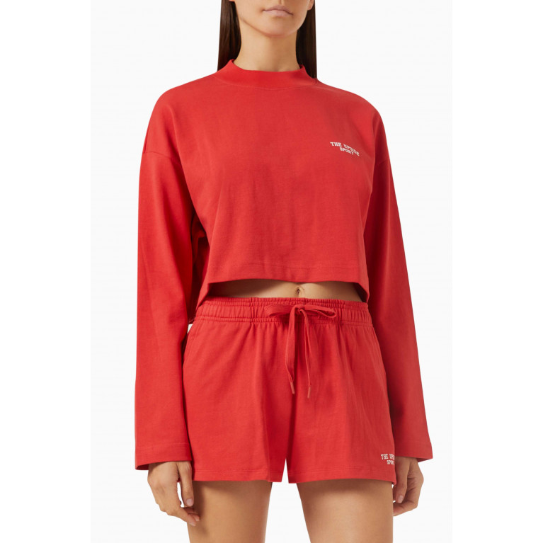 The Upside - Courtsport Sabine Top in Organic Cotton Red