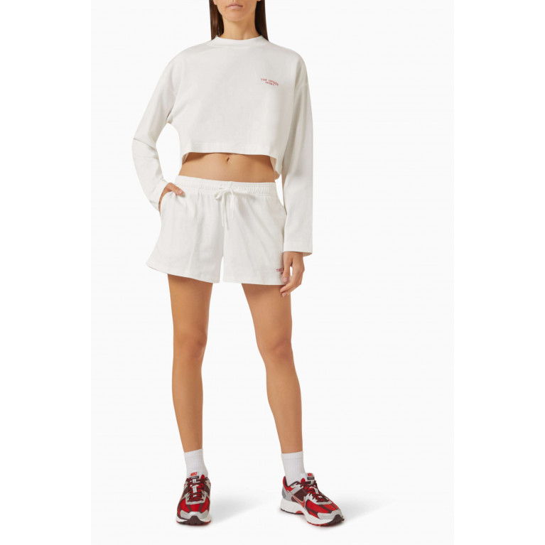 The Upside - Courtsport Zippy Shorts in Organic Cotton White