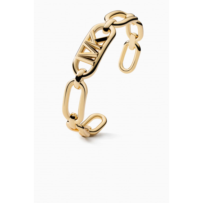 MICHAEL KORS - Chain Link Cuff in 14kt Gold-plated Brass