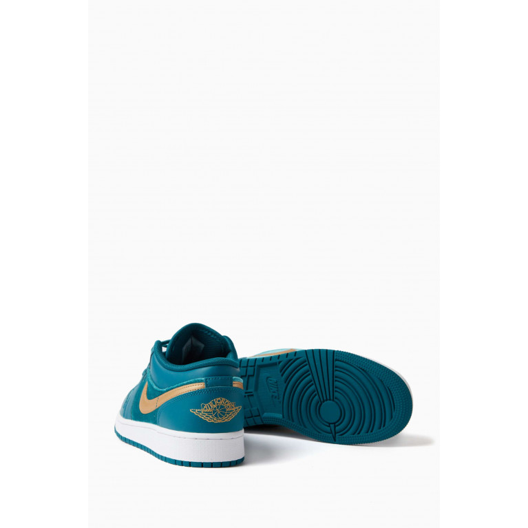 Nike - Kids Air Jordan 1 Low SE Sneakers in Leather & Velvet