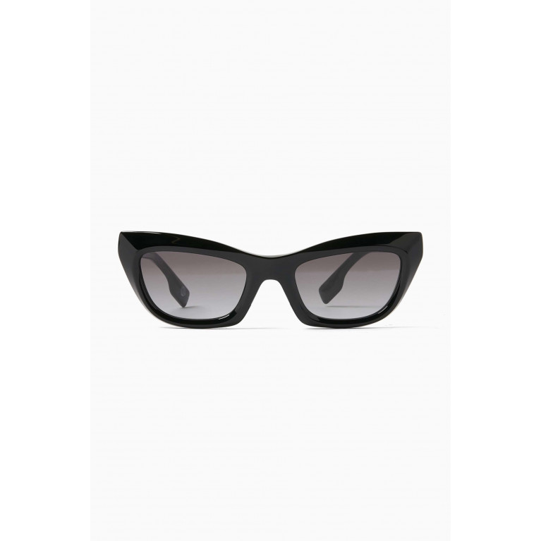 Burberry - Logo Cat-eye Sunglasses in Acetate & Metal